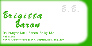 brigitta baron business card